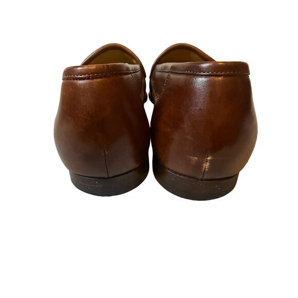 Santoni Woven Tassel Loafers Men’s Size 11.5 D Brown Leather Dress Shoes Italy main image 6